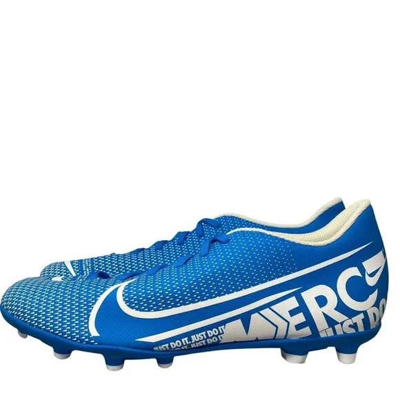 Nike Cleats Mens 11.5 Blue Mercurial Vapor 13 Academy FG Soccer AT5269-414 Game - Picture 3 of 8